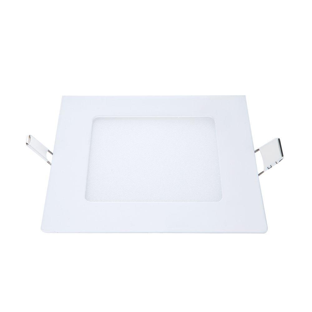 Painel Pop LED Plafon De Embutir 6W Quadrado 12cm Luz Branca 6500K Bivolt Avant - 1