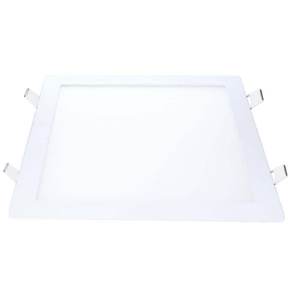 Painel Pop LED Plafon De Embutir Em Aluminio 24W Quadrado 30cm Luz Branca 6500K Bivolt Avant - 1