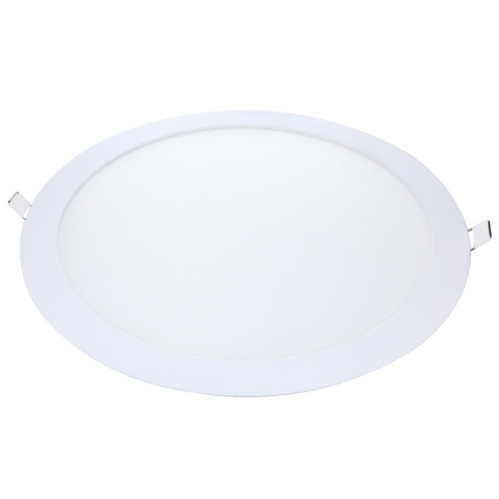 Painel Pop LED Plafon De Embutir 24W Redondo 30cm Luz Amarela 3000K Bivolt Avant - 1