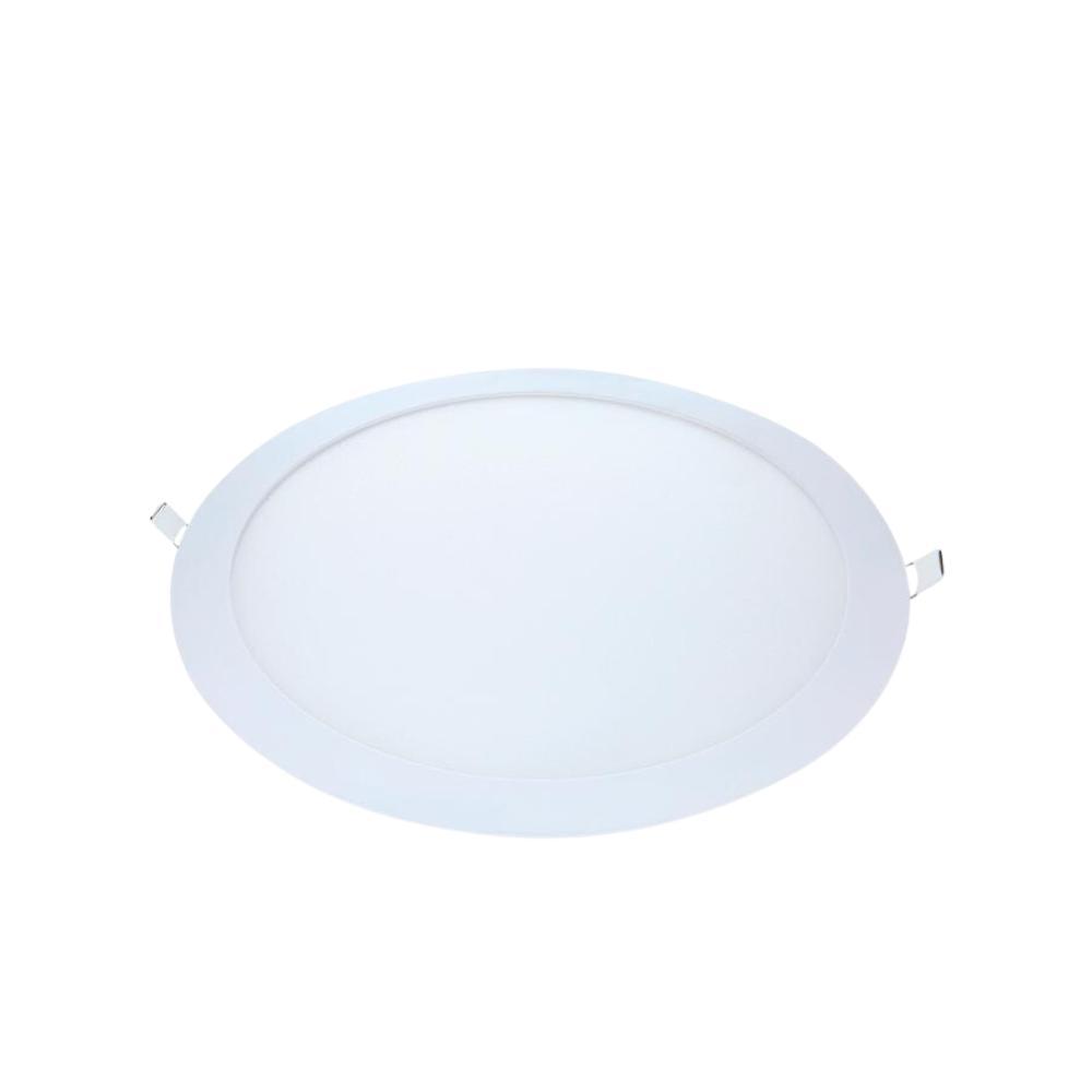 Painel Pop LED Plafon Inteligente de Embutir Smart Wi-Fi NEO 24W Redondo 30cm Luz Dimerizavel Amarela-Branca Bivolt Avan - 1