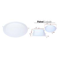 Painel Pop LED Plafon Inteligente de Embutir Smart Wi-Fi NEO 24W Redondo 30cm Luz Dimerizavel Amarela-Branca Bivolt Avan - 8