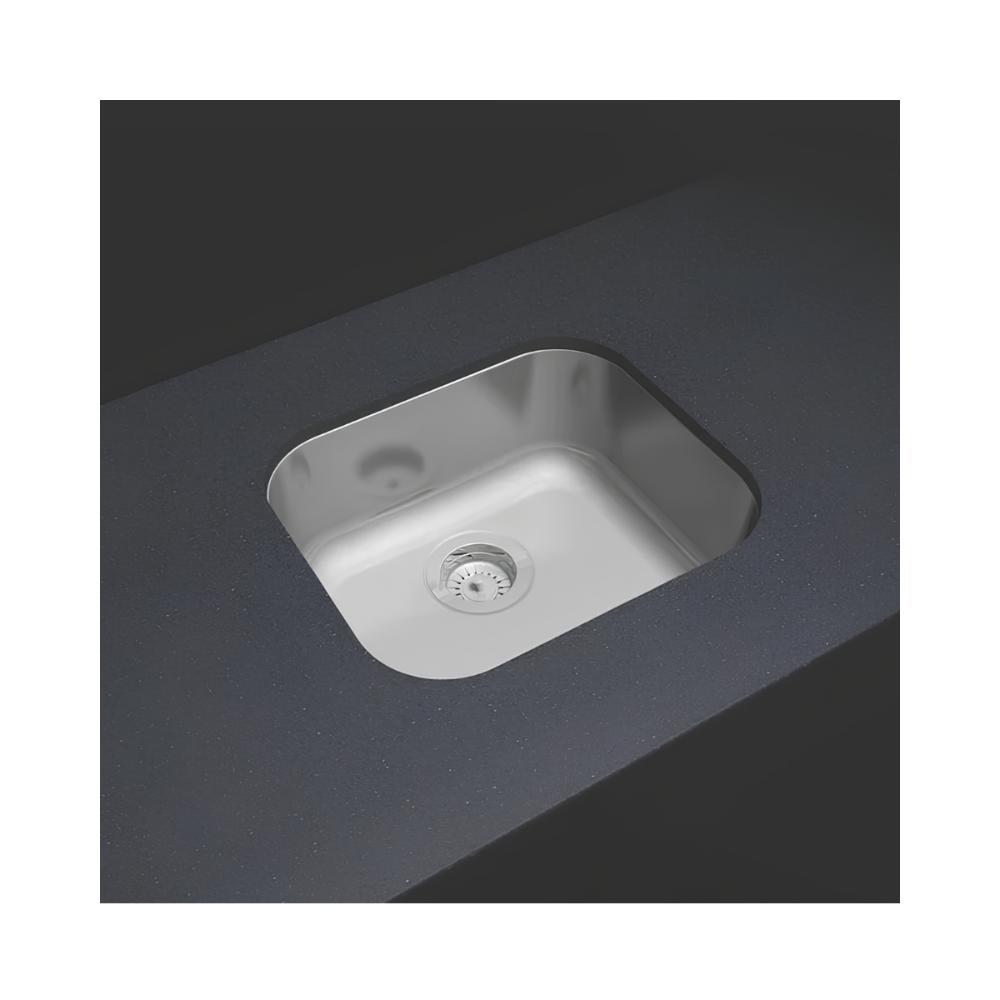 Cuba De Inox Lavínia 40x34cm 3.1/2' Com Válvula 94020/107 Acetinada Tramontina com Sifão Universal Com Copo - 4