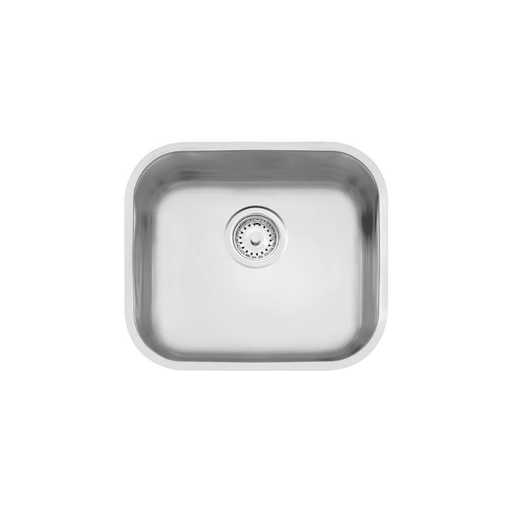 Cuba De Inox Lavínia 40x34cm 3.1/2' Com Válvula 94020/107 Acetinada Tramontina com Sifão Universal Com Copo - 5