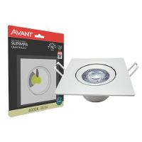 Spot Supimpa Led 12W Branco Fosco Luz Neutra 4000K Quadrado Bivolt Avant - 3