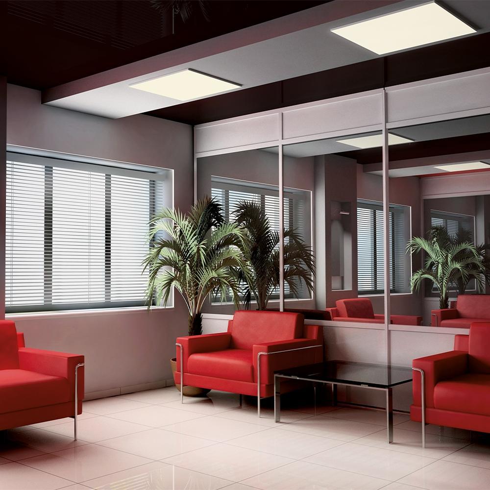 Kit 10 Painel Modular LED Plafon Sobrepor 45W Branco Frio - 3