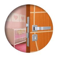 Kit 2 Fechaduras Roseta Módena Alumínio Interna MGM - 6