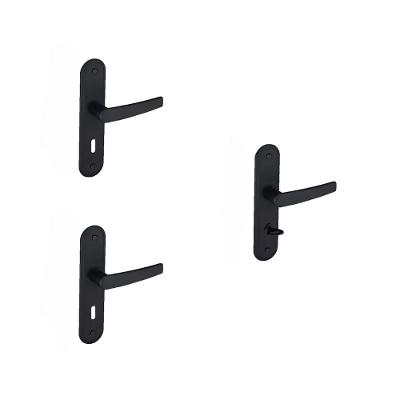 Kit 2 Fechaduras Interna e 1 WC Espelho Concept Pado Preto