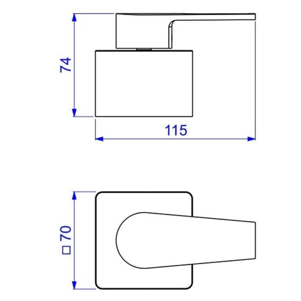 Kit 4 Acabamento Para Registro De Gaveta Level 1/2" 3/4" 1"4900 Cromada Deca - 6