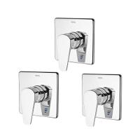 Kit 3 Acabamento Monocomando Para Chuveiro E Ducha Higiênica Lift 1/2" Cromada Docol - 1