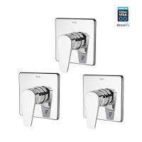 Kit 3 Acabamento Monocomando Para Chuveiro E Ducha Higiênica Lift 1/2" Cromada Docol - 2