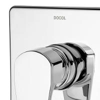 Kit 3 Acabamento Monocomando Para Chuveiro E Ducha Higiênica Lift 1/2" Cromada Docol