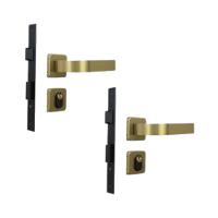 Kit 2 Fechaduras Roseta Módena Bronze Latonado Externa MGM - 1