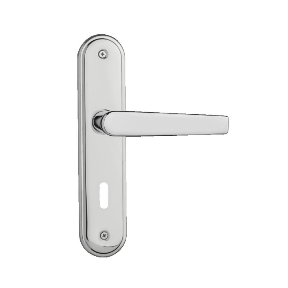 Kit 2 Fechaduras Interna 2 WC 2 Externa Espelho Pado Cromado - 5