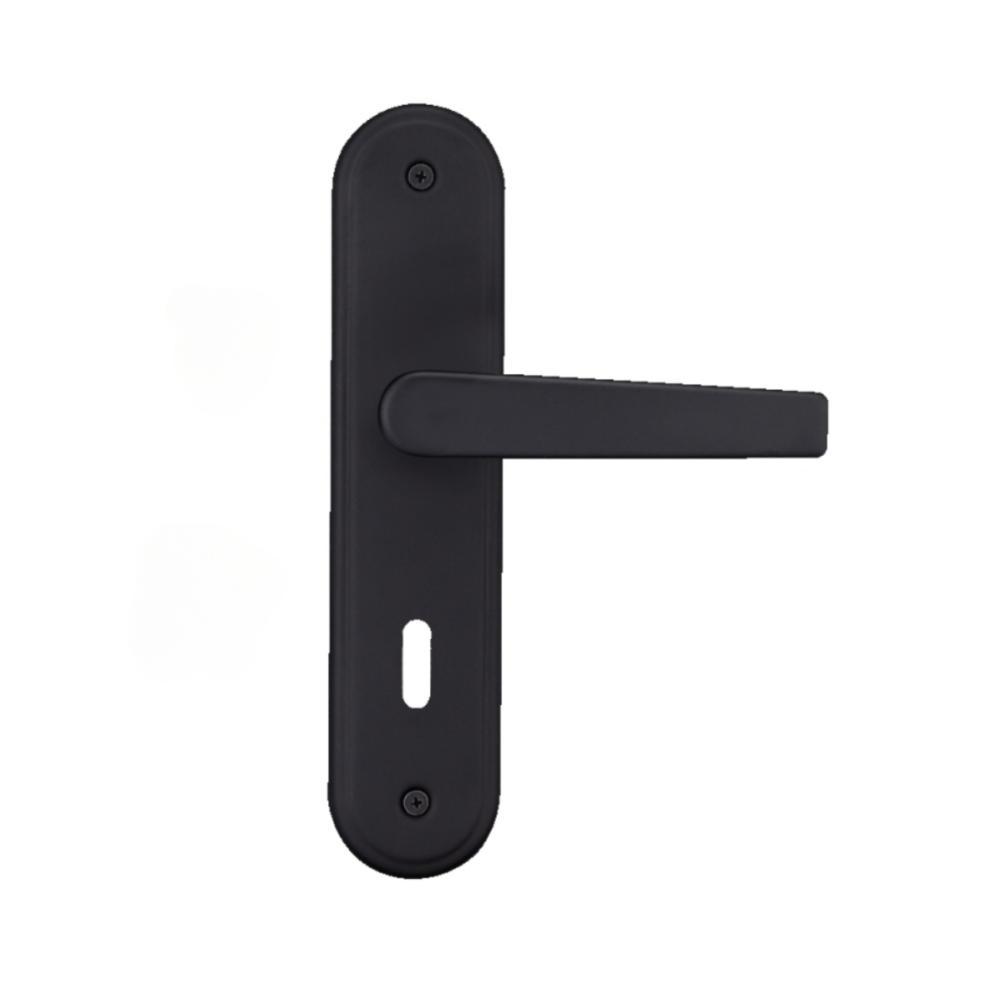 Kit 2 Fechaduras Interna 1 WC 1 Externa Espelho Pado Preto - 5