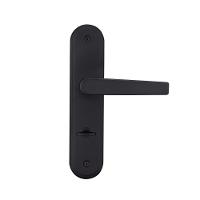 Kit 2 Fechaduras Interna 1 WC 1 Externa Espelho Pado Preto - 7