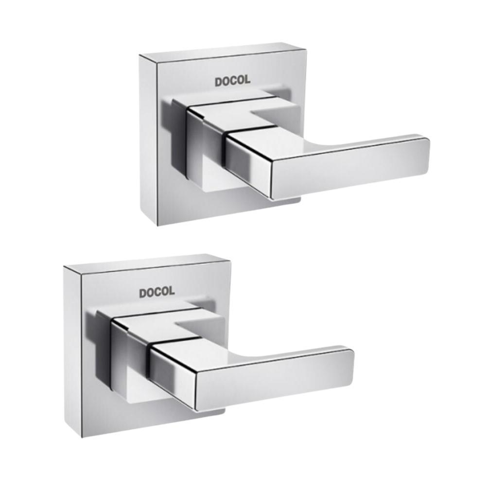 Kit 2 Acabamento Para Registro Docolbase Breezy 1/2" 3/4" 1" Cromado Docol - 1