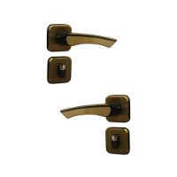 Kit 3 Fechadura Genebra Externo Bronze Latonado 4cm MGM