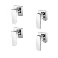 Kit 4 Acabamento Para Registro Docol Base Lift 1/2" 3/4" 1" Cromado Docol - 1