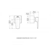 Kit 4 Acabamento Para Registro Docol Base Lift 1/2" 3/4" 1" Cromado Docol - 5