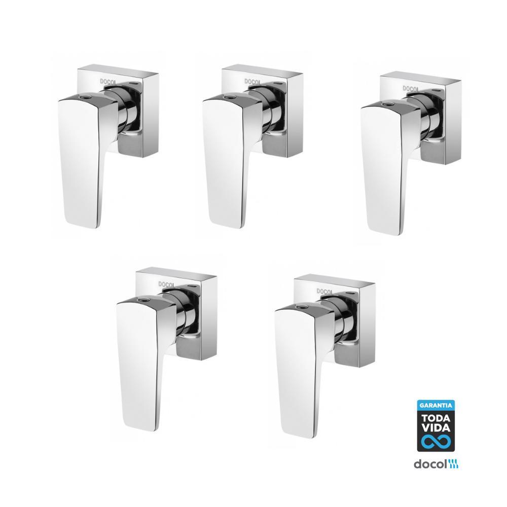 Kit 5 Kit 5 Acabamento Para Registro Base Docol Lift 1/2" 3/4" 1" Cromado Docol - 1