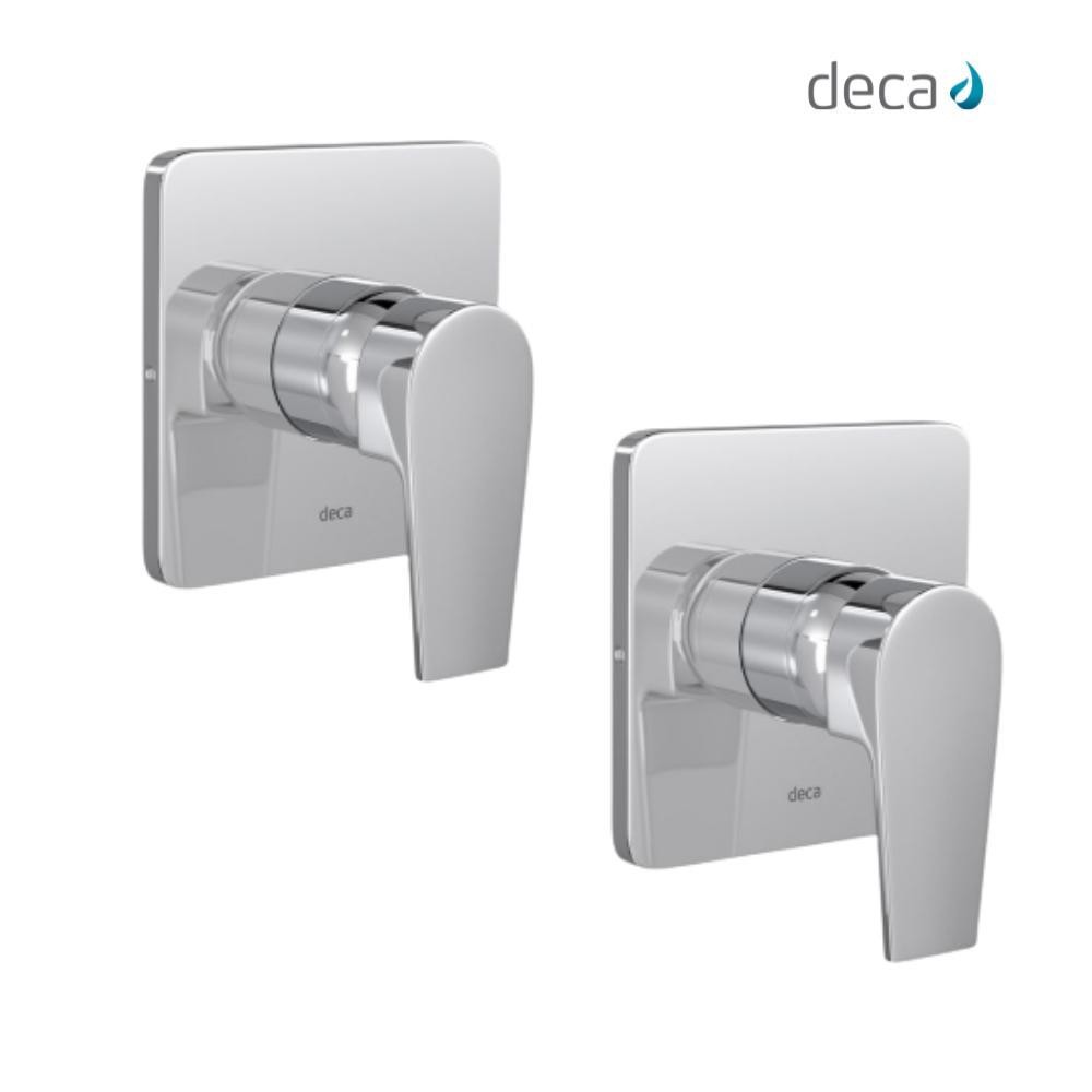 Kit 2 Acabamento Monocomando Para Chuveiro Level Alta E Baixa Pressão 4993 Cromado Deca - 2