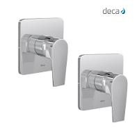 Kit 2 Acabamento Monocomando Para Chuveiro Level Alta E Baixa Pressão 4993 Cromado Deca - 2