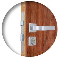 Kit 2 Fechaduras Roseta Módena Cromado Externa MGM - 2