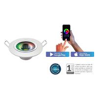 Kit 4 Spot Led Quadrado 5W Wifi RGB Smart Alexa Avant - 3