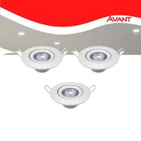 Kit 3 Luminária Red. Spot 7w 6500k Branco-frio Avant - 2