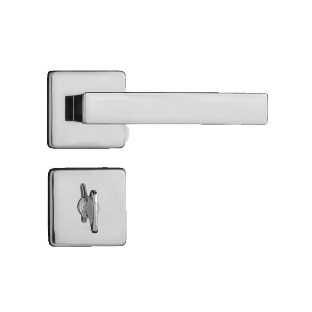 Kit 2 Fechaduras Interna e 2 WC Quad Concept Pado Cromado - 5