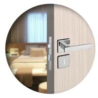 Kit 2 Fechaduras Interna e 2 WC Quad Concept Pado Cromado - 2