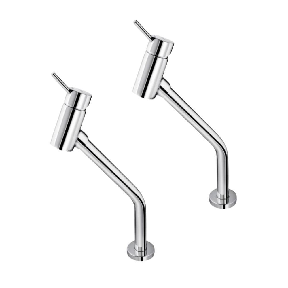 Kit 2 Misturador Monocomando Para Lavatório De Mesa Loggica Bica Alta Cromado Docol - 1