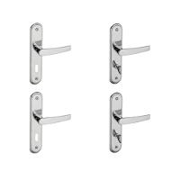 Kit 2 Fechaduras Interna e 2 WC Espelho Concept Pado Cromado - 1