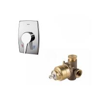 Kit Base Misturador para Chuveiro e Acabamento Monocomando Nexus 3/4' Docol - 1