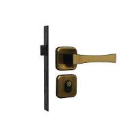 Kit 3 Fechadura Paris Externo Bronze Latonado 4cm MGM - 3