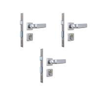 Kit 3 Fechadura Firenze Externo Alumínio 4cm MGM - 1