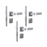 Kit 3 Fechaduras Roseta Módena Alumínio Externa MGM - 1