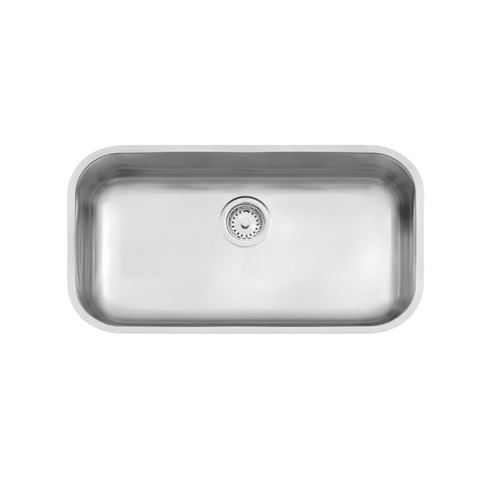 Cuba De Inox Lavínia 56x34cm 4.1/2' Com Válvula 94024/102 Acetinada Tramontina com Sifão Universal Com Copo - 5
