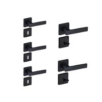 Kit 3 Fechaduras Interna e 2 WC Quad Concept Pado Preto - 1