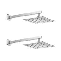 Kit 2 Chuveiro De Parede Quadrado Elite Cromada Celite - 1