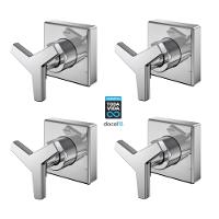 Kit 4 Acabamento Para Registro Docolbase 1/2" 3/4" 1' City Cromado Docol - 1