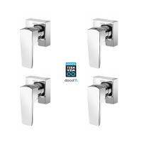 Kit 4 Acabamento Para Registro Base Deca Lift 1/2" 3/4" 1" Cromado Docol - 2