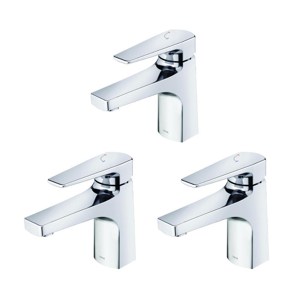 Kit 3 Misturador Monocomando Para Lavatório De Mesa Lift Bica Baixa Cromado Docol - 1