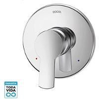 Kit 3 Acabamento Monocomando Chessem Gali 3/4"  e 3 Base Monocomando P/Chuveiro 3/4" Docol - 3