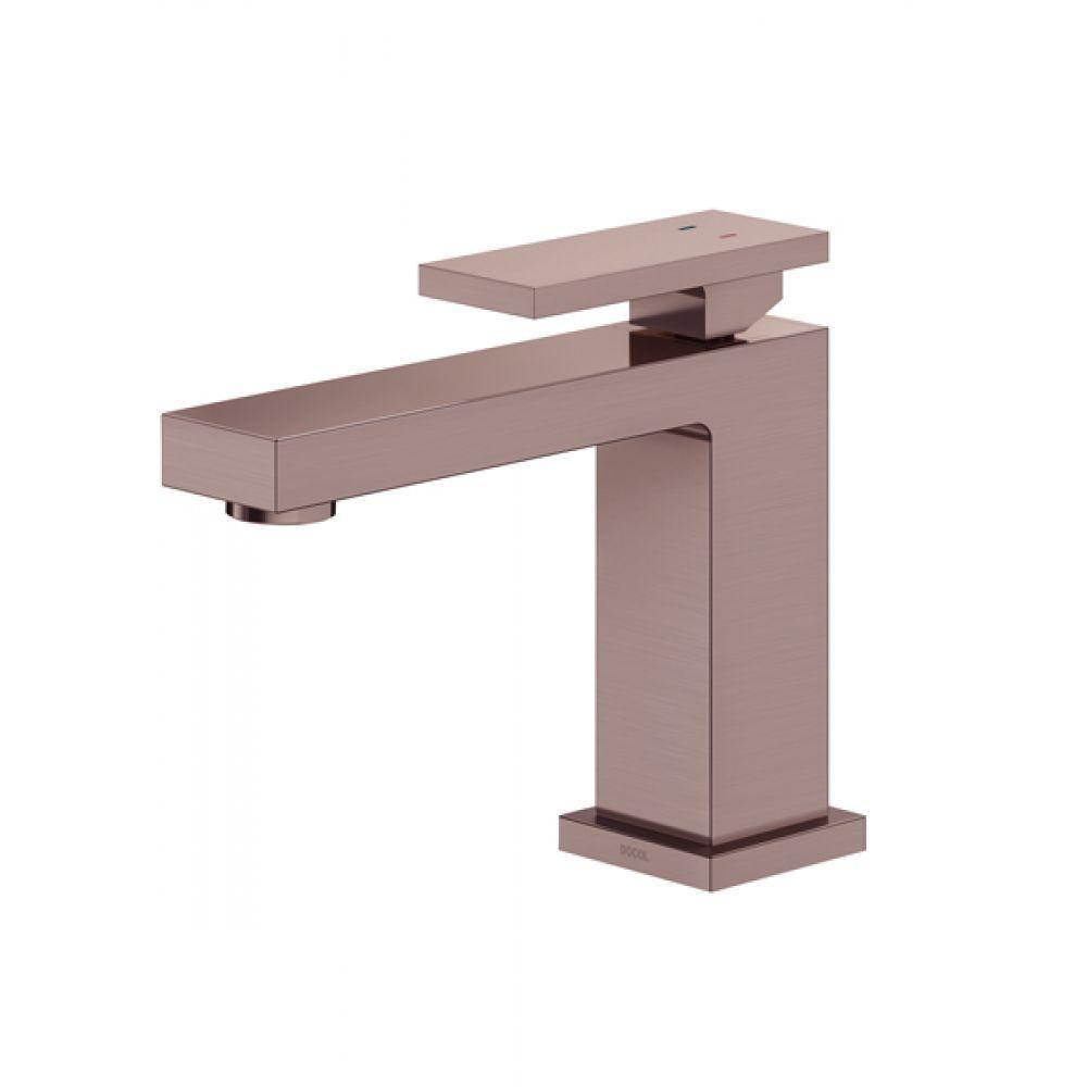 Kit 3 Misturador Monocomando Para Lavatório De Mesa New Edge Bica Baixa Cobre Escovado Docol - 2