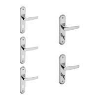 Kit 3 Fechaduras Interna e 2 WC Espelho Concept Pado Cromado - 1