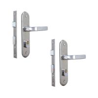 Kit 2 Fechaduras Stilo Alavanca Cromado Externa MGM - 1