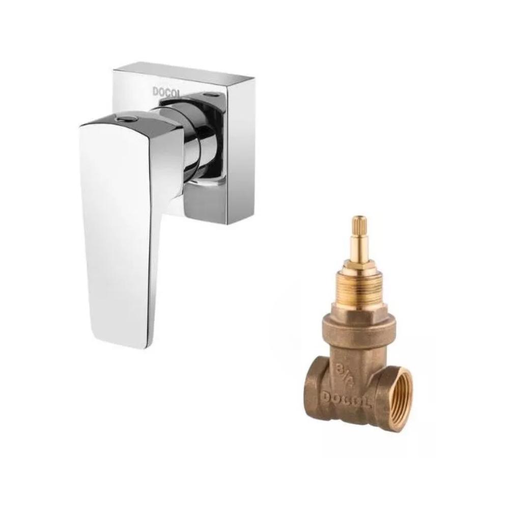 Acabamento Lift Cromado e Base Registro de Gaveta 3/4 Docol - 1