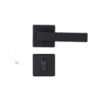 Kit 2 Fechaduras Interna 1 WC 1 Externa Quad Pado Preto - 3