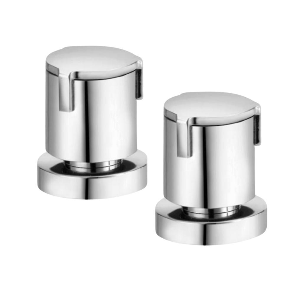 Kit 2 Acabamento Para Registro Docolbase Riva 1/2" 3/4" 1" Cromado Docol - 1